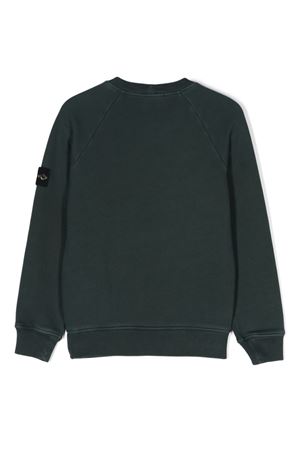 green cotton  sweatshirt STONE ISLAND KIDS | 811660441V0157